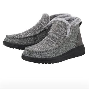  Hey Dude Shoes Women’s Denny Lined Boots in Sleet Grey